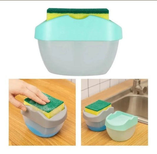 Dispensador Jabón Esponja De Cocina