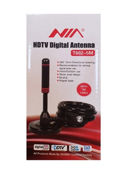 Antena TDT 5 Metros Nia T602 5M